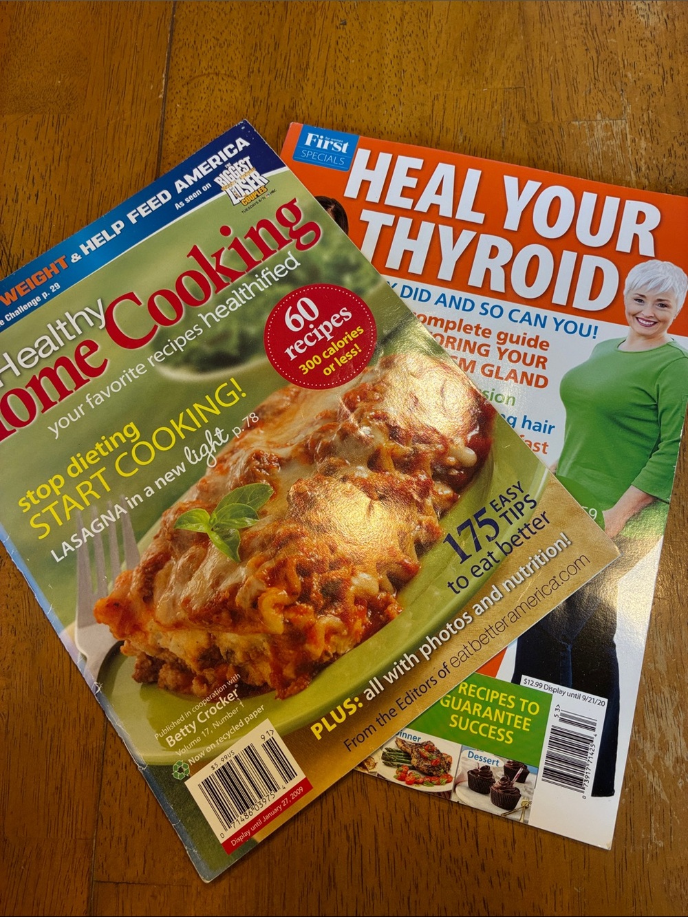 Lot of 3 Health cooking magazines